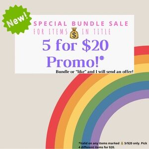 💰Special Bundle Sale 5 for $20 Promo💰